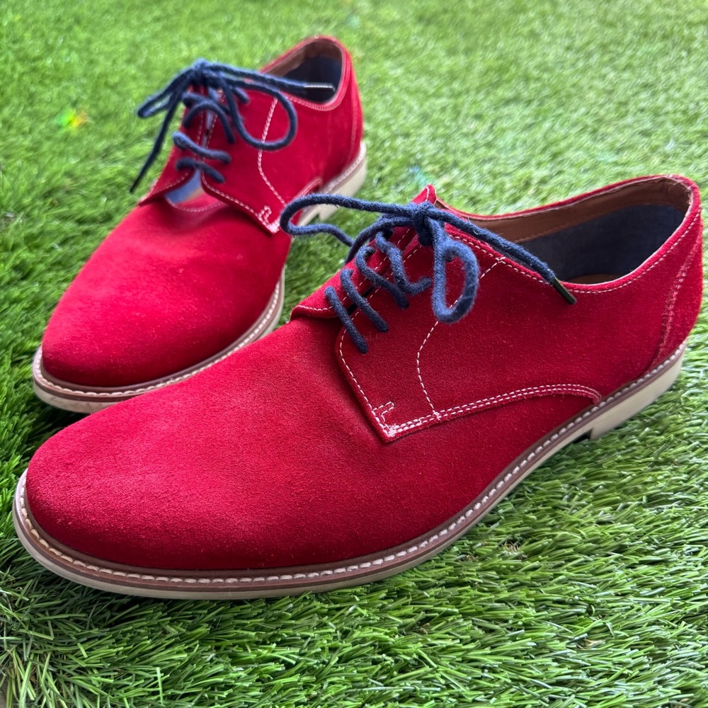 ALDO Red Suede Men’s laced Oxford Shoes